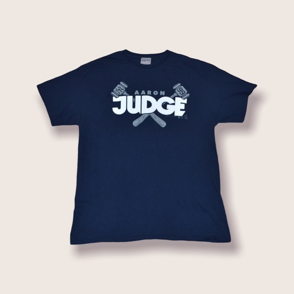Aaron Judge Gavel NY Yankees T-Shirt Sz Large - Picture 1 of 2